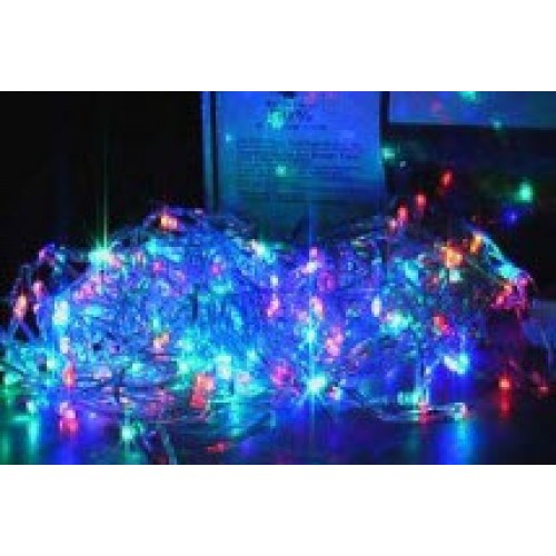 Multi Colour LED Fairy Lights - Clear Cable