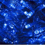 Blue LED Fairy Lights - Clear Cable