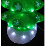 3D Acrylic Christmas Tree - 53CM High with 60 LED Lights - Green Colour