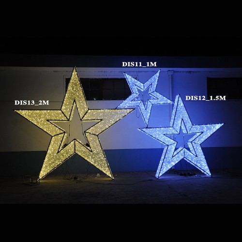 3D Star 1M  Display Lights Outdoor Large-Motifs Decorations 